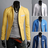 Single Button Leisure Blazers Men Suit