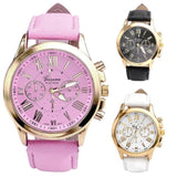 Leather Quartz Wrist watches for  Female