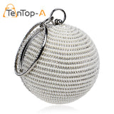 Bags- Women's Pearl Beaded Diamond Tellurion