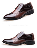 NPEZKGC Fashion Oxford Shoes Genuine Leather
