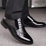 NPEZKGC Fashion Oxford Shoes Genuine Leather