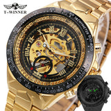 Men Mechanical Watch Winner Golden Top Brand